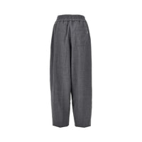 Ami Women Wool Pants With Elasticated Waist