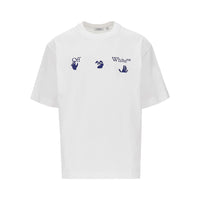 Off White Men 'Bacco Arrow Skate' Cotton T-Shirt