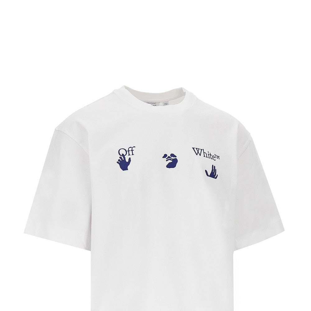 Off White Men 'Bacco Arrow Skate' Cotton T-Shirt