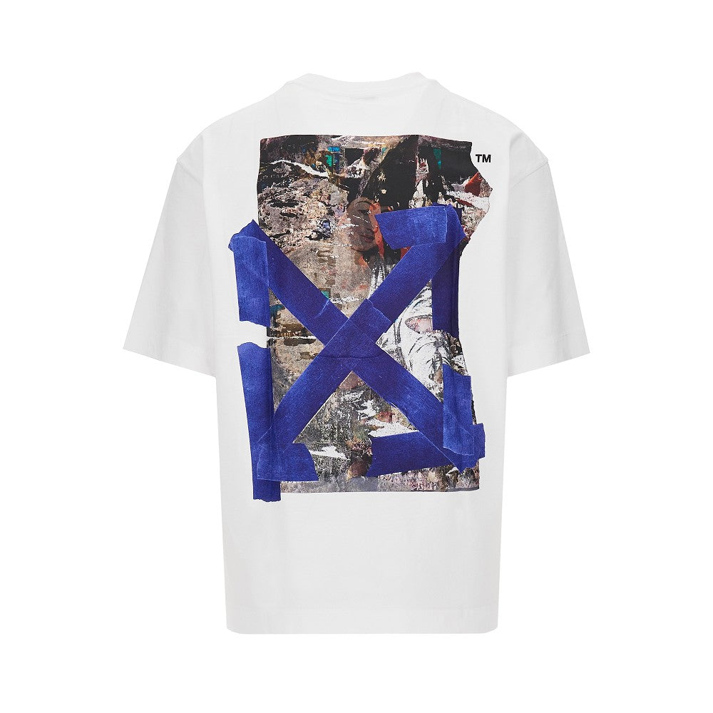 Off White Men 'Bacco Arrow Skate' Cotton T-Shirt