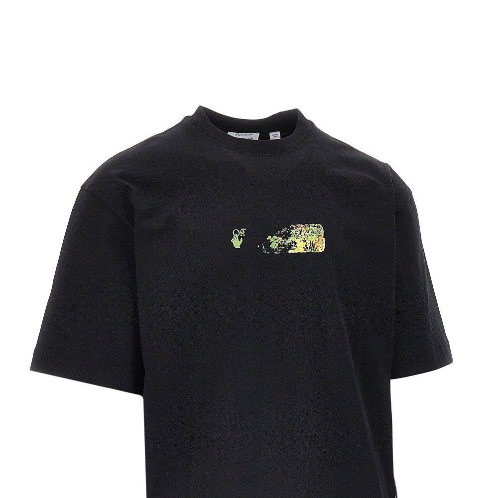 OFF WHITE Off White Men 'Motion Arrow Skate' Jersey T-Shirt