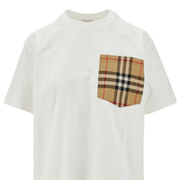 Burberry Women Check Pocket T-Shirt