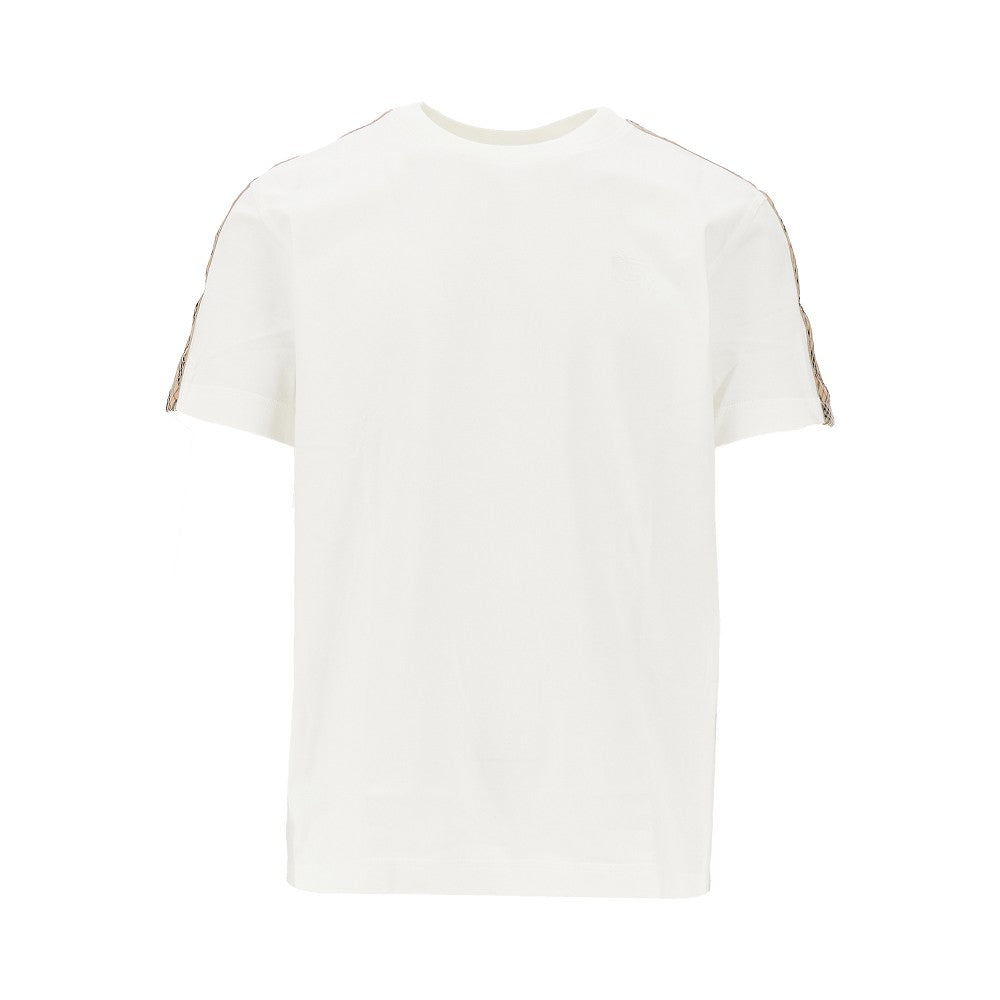 BURBERRY Burberry Men T-Shirt With Check Trimmings