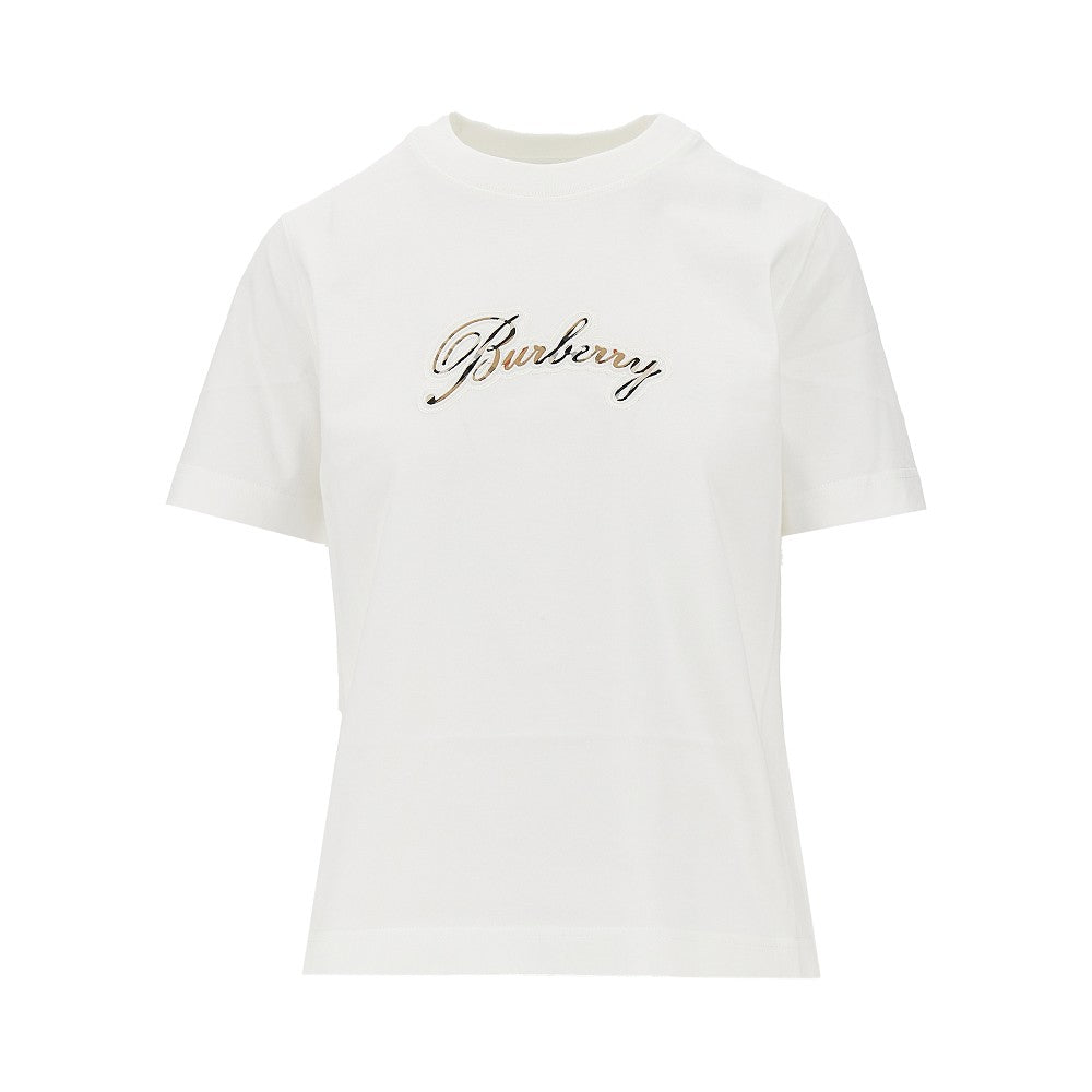 BURBERRY Burberry Women Logo Embroidery T-Shirt