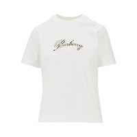 BURBERRY Burberry Women Logo Embroidery T-Shirt