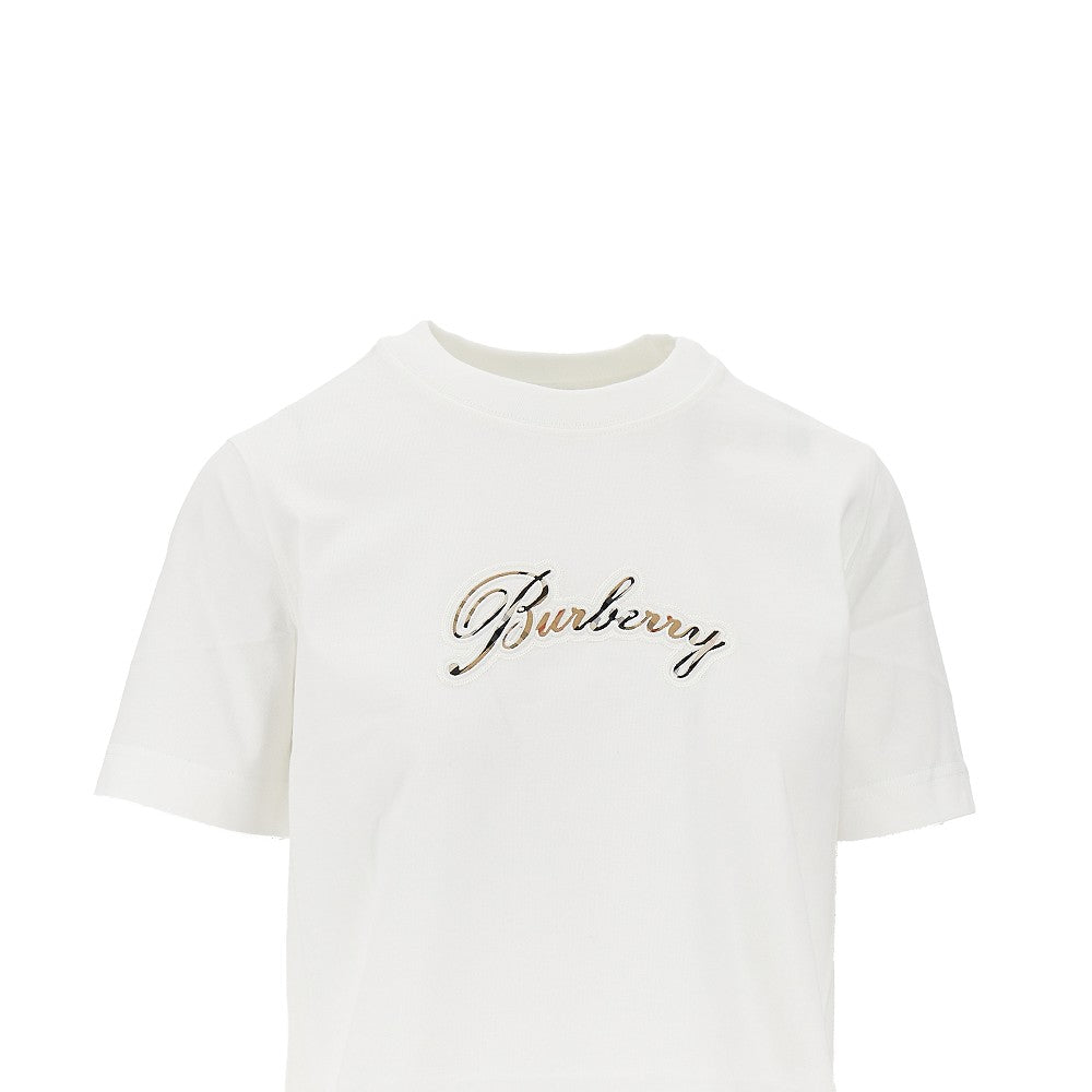 BURBERRY Burberry Women Logo Embroidery T-Shirt