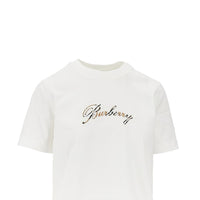 BURBERRY Burberry Women Logo Embroidery T-Shirt