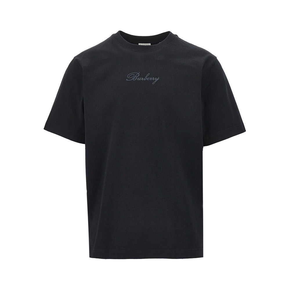 Burberry Men Burberry Check Logo T-Shirt