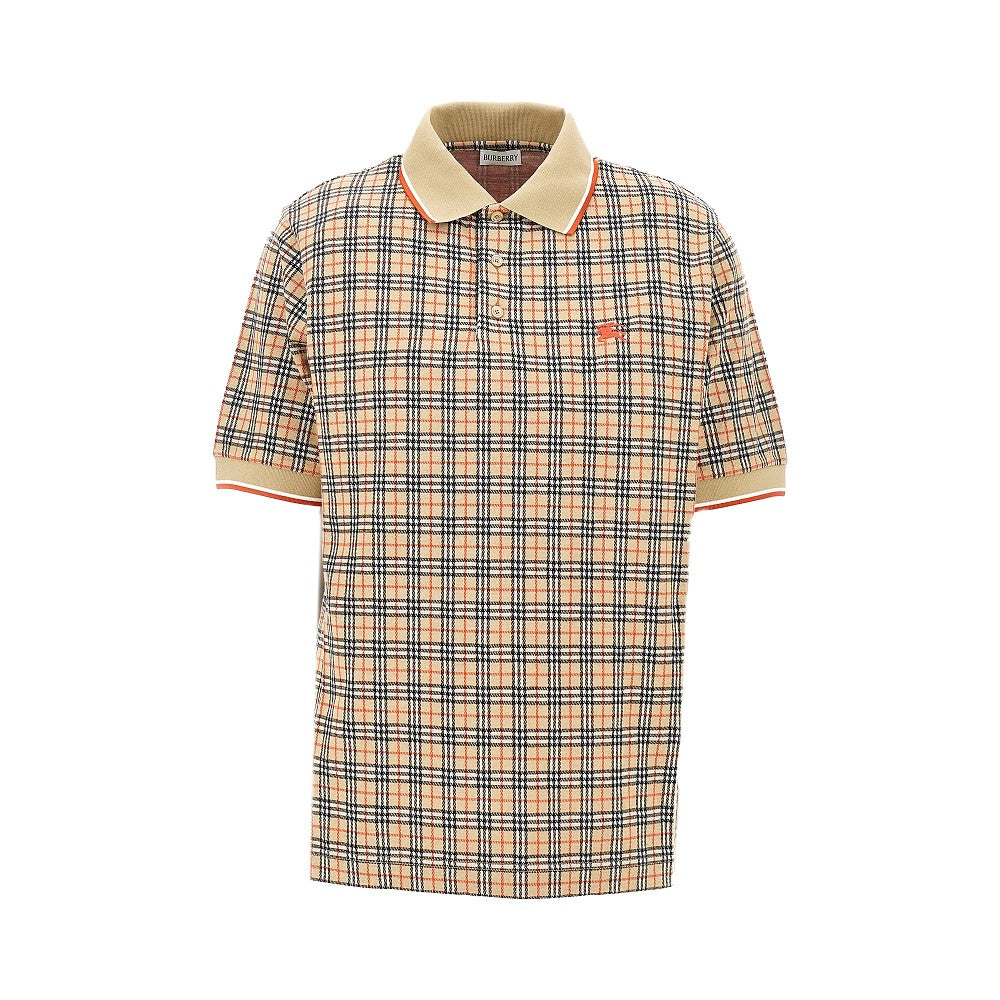 BURBERRY Burberry Men Check Jersey Polo Shirt