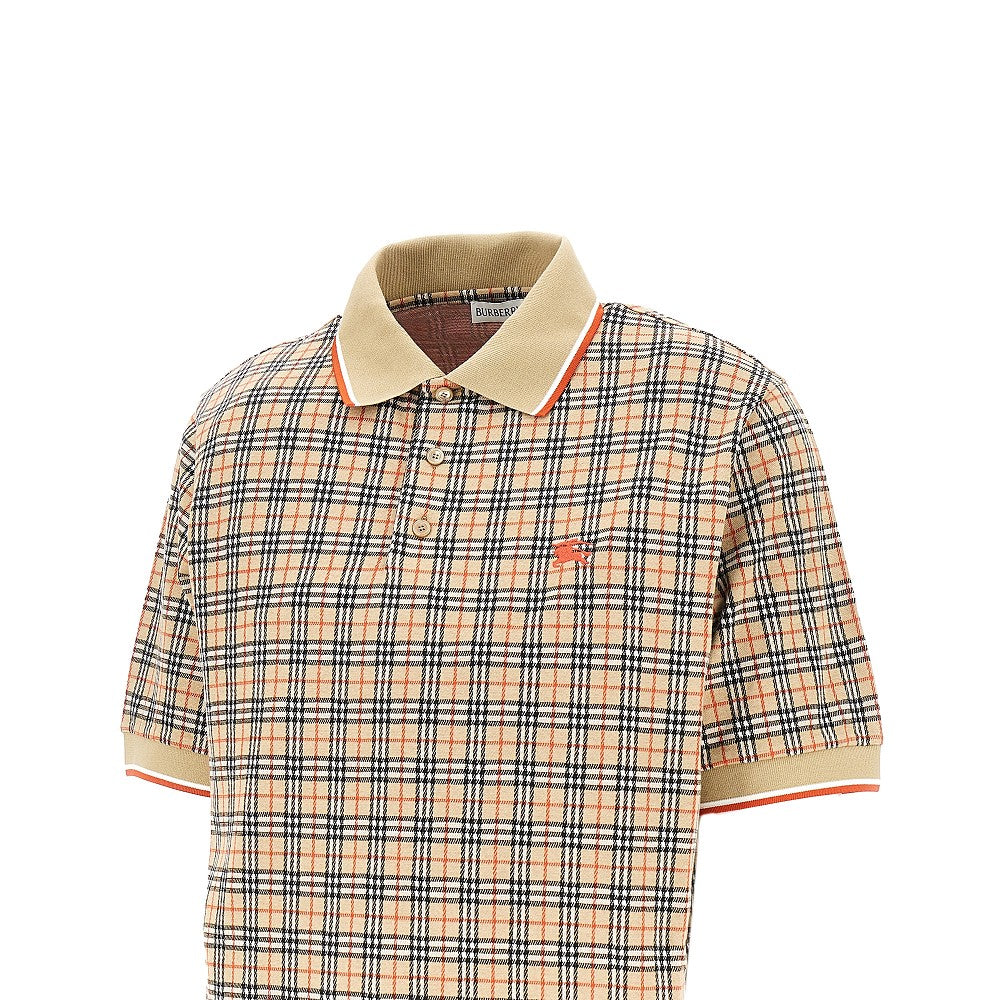 BURBERRY Burberry Men Check Jersey Polo Shirt