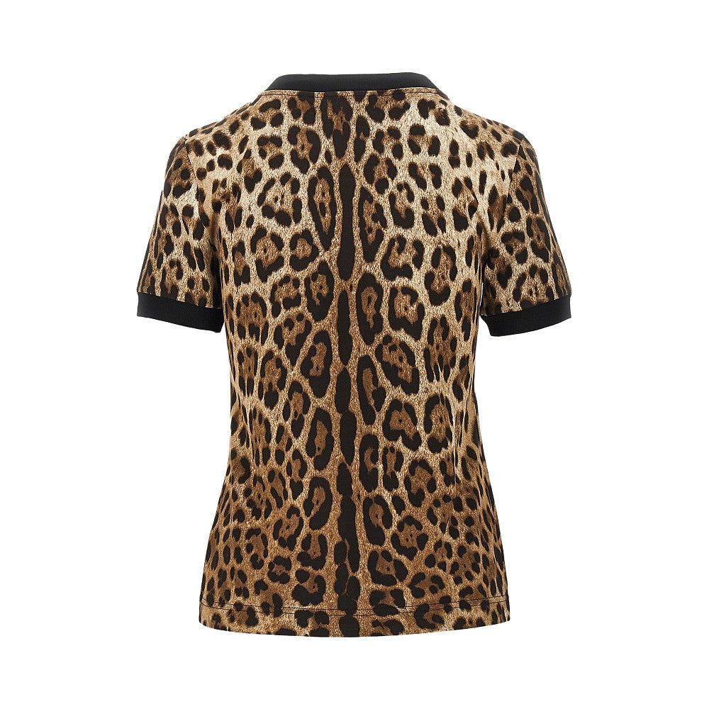 Dolce&Gabbana Women Leopard-Print Jersey T-Shirt