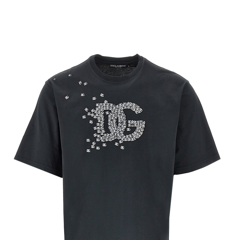 Dolce&Gabbana Men 3D Logo Print T-Shirt