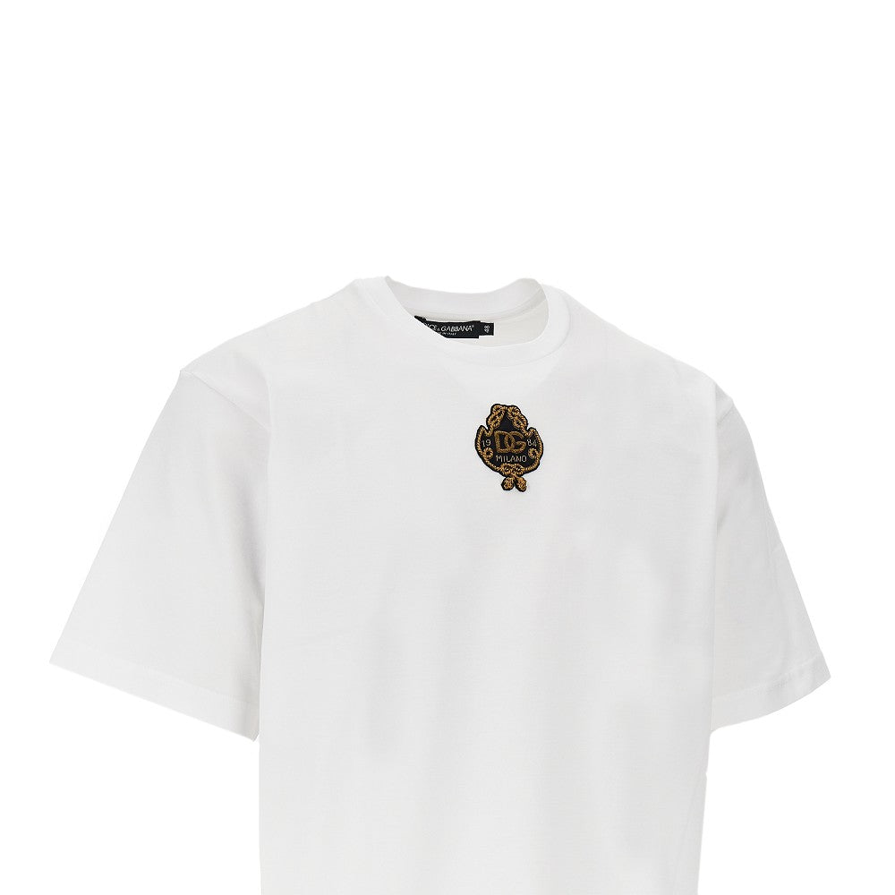 Dolce&Gabbana Men Embroidered Patch Boxy T-Shirt