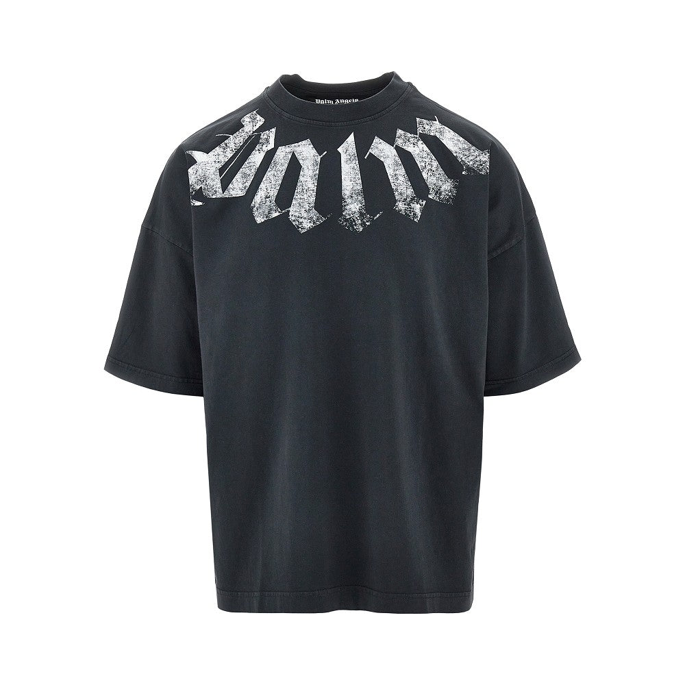 PALM ANGELS Palm Angels Men Neck Logo Loose Fit T-Shirt