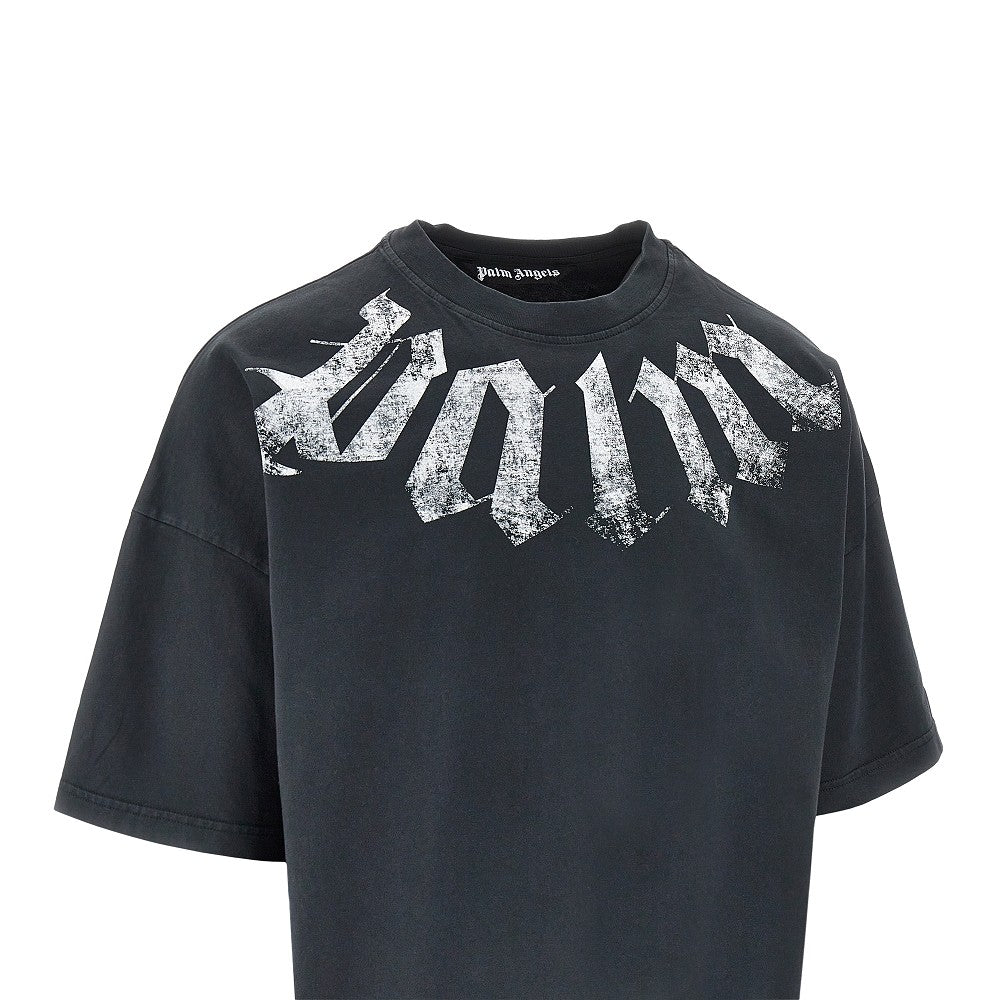 PALM ANGELS Palm Angels Men Neck Logo Loose Fit T-Shirt
