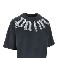 PALM ANGELS Palm Angels Men Neck Logo Loose Fit T-Shirt