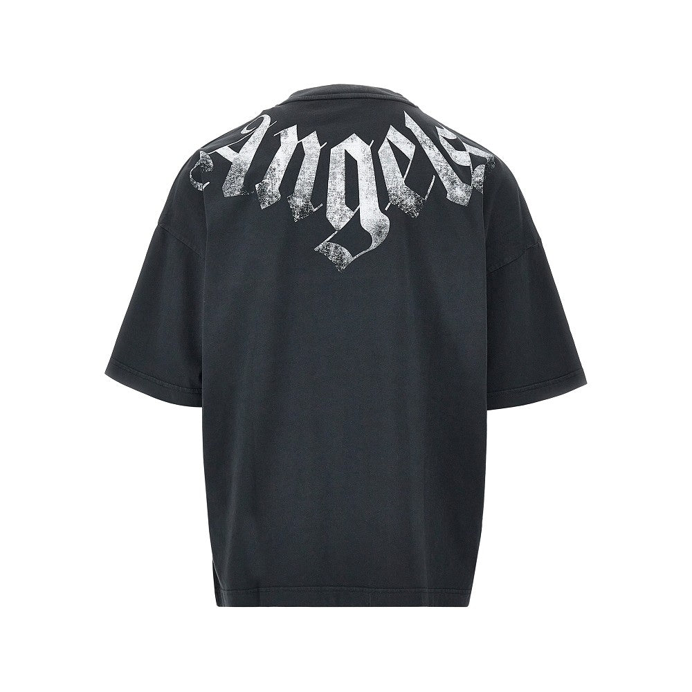 PALM ANGELS Palm Angels Men Neck Logo Loose Fit T-Shirt