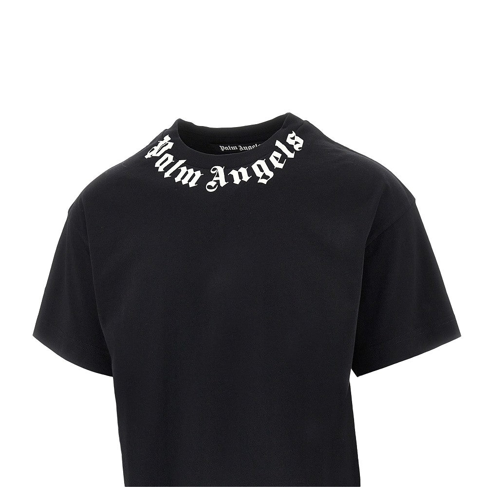 PALM ANGELS Palm Angels Men Neck Logo Print T-Shirt