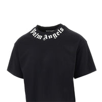 PALM ANGELS Palm Angels Men Neck Logo Print T-Shirt
