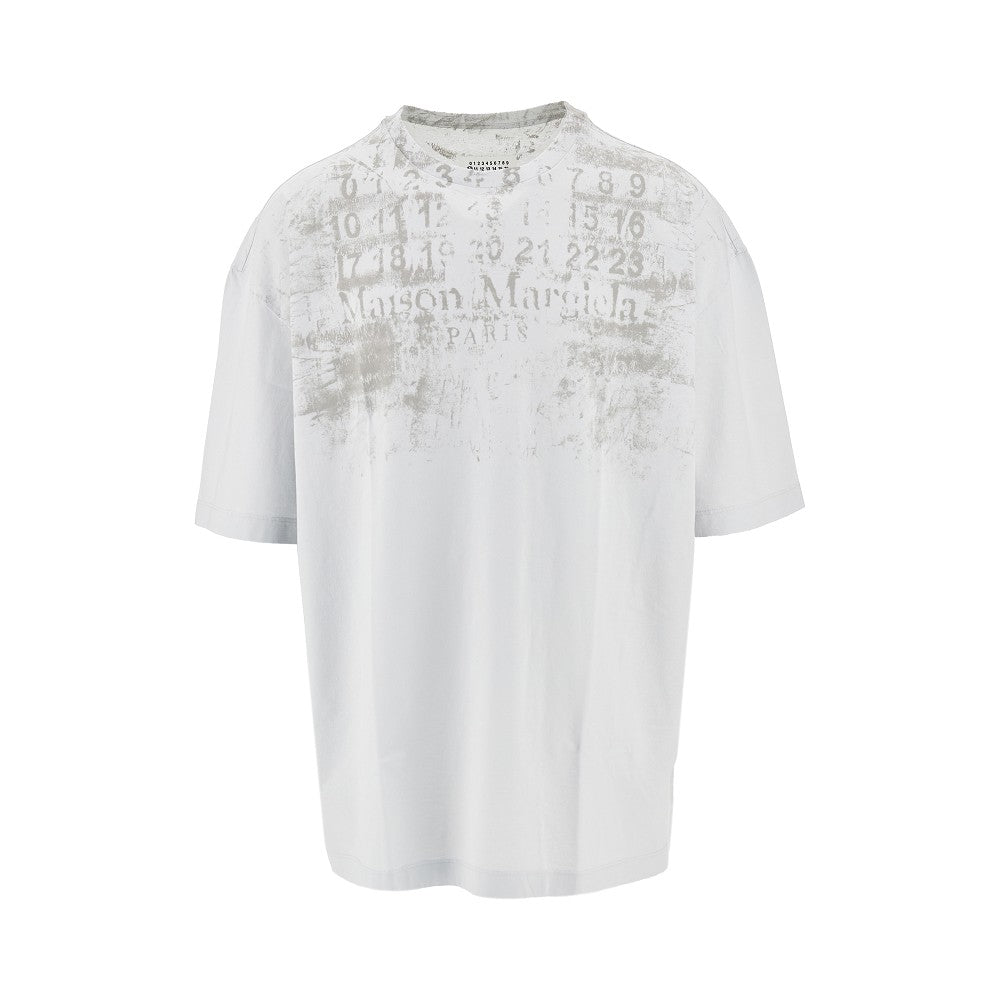 Maison Margiela Men Logo Print Oversized T-Shirt