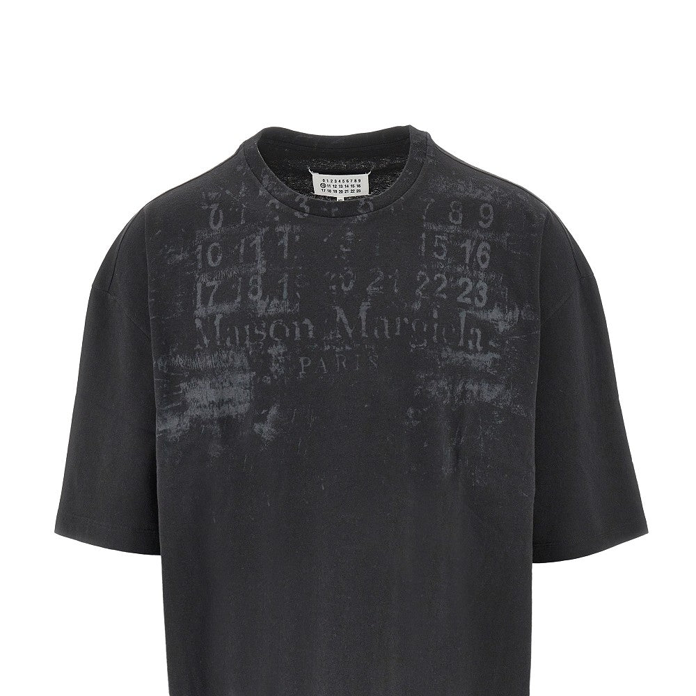 Maison Margiela Men Logo Print Oversized T-Shirt