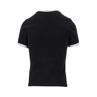 COURREGES Courreges Women Cotton T-Shirt With Contrasting Trims