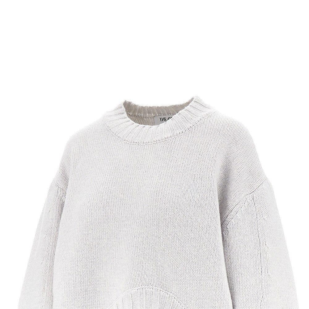 The Attico Women Moulded Hem Wool And Cashmere Sweater