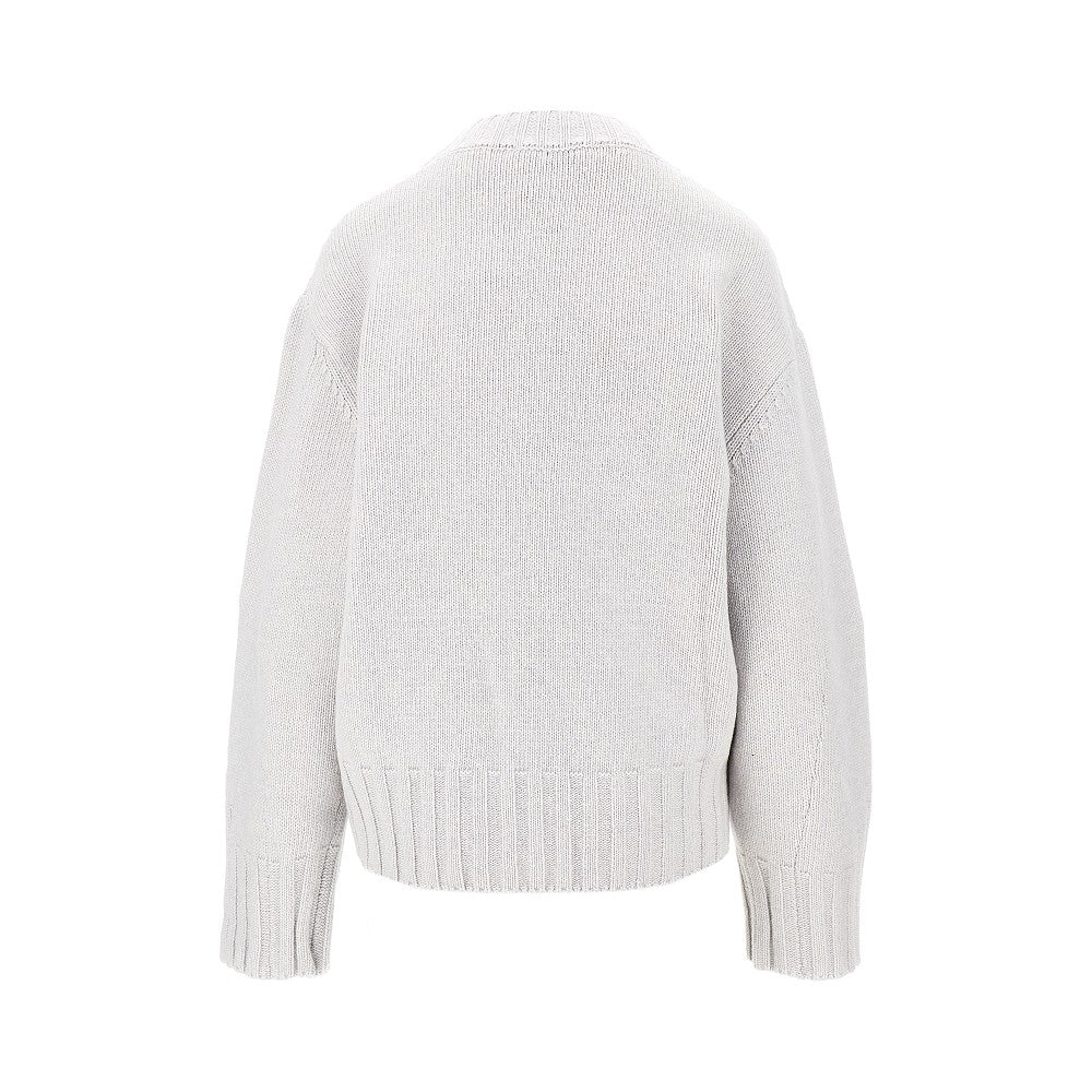 The Attico Women Moulded Hem Wool And Cashmere Sweater