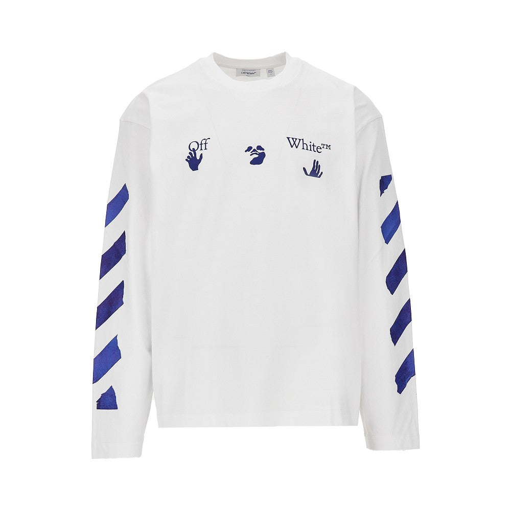 Off White Men 'Bacco Arrow Skate' Cotton T-Shirt