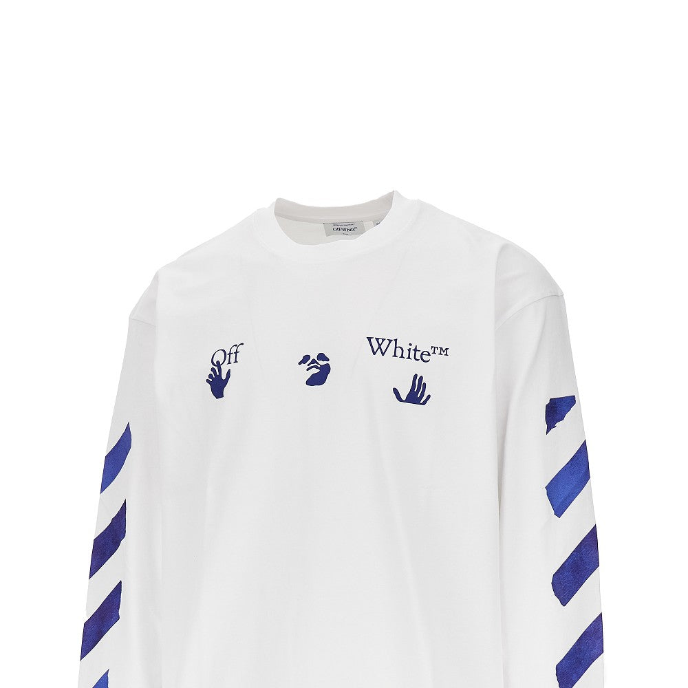 Off White Men 'Bacco Arrow Skate' Cotton T-Shirt