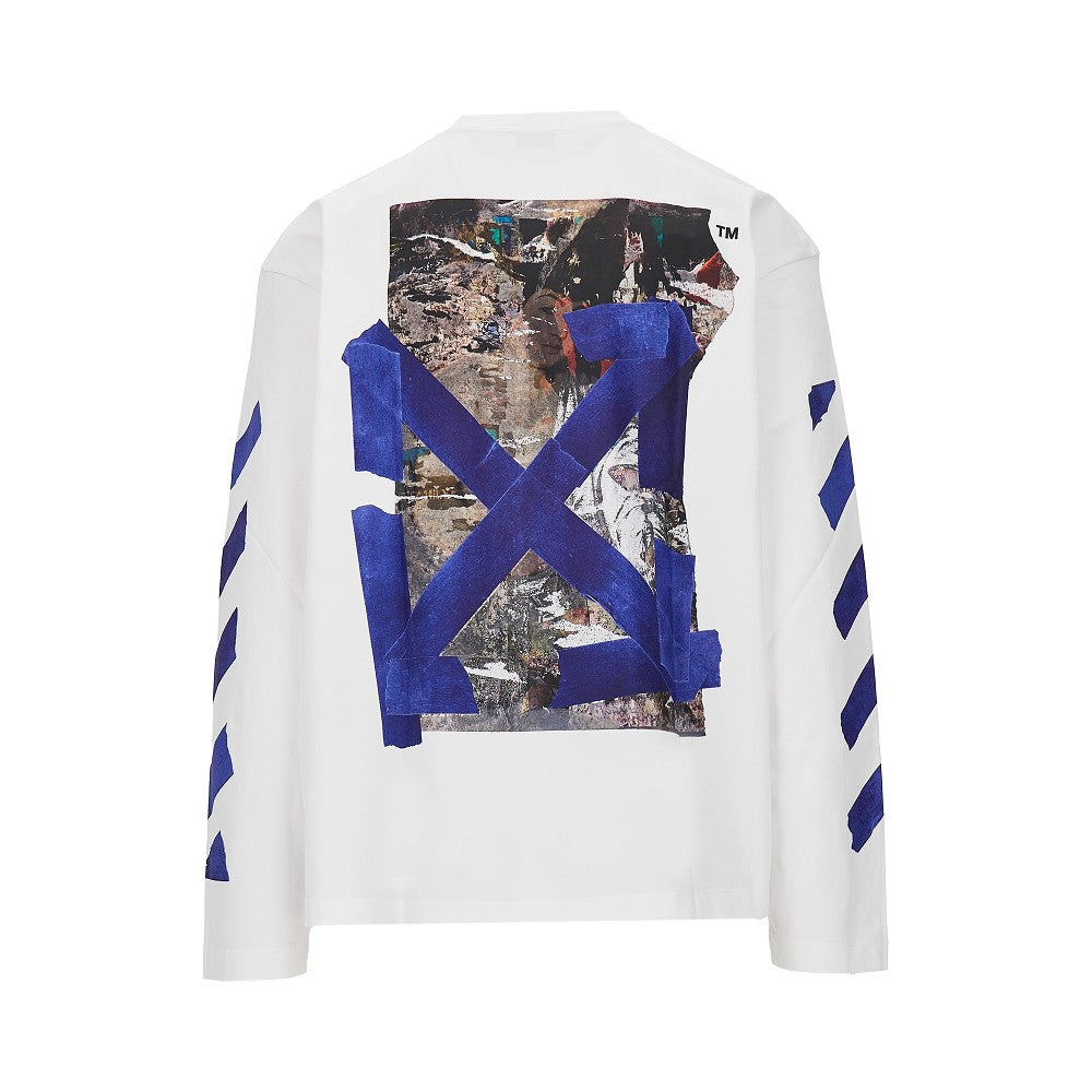 Off White Men 'Bacco Arrow Skate' Cotton T-Shirt