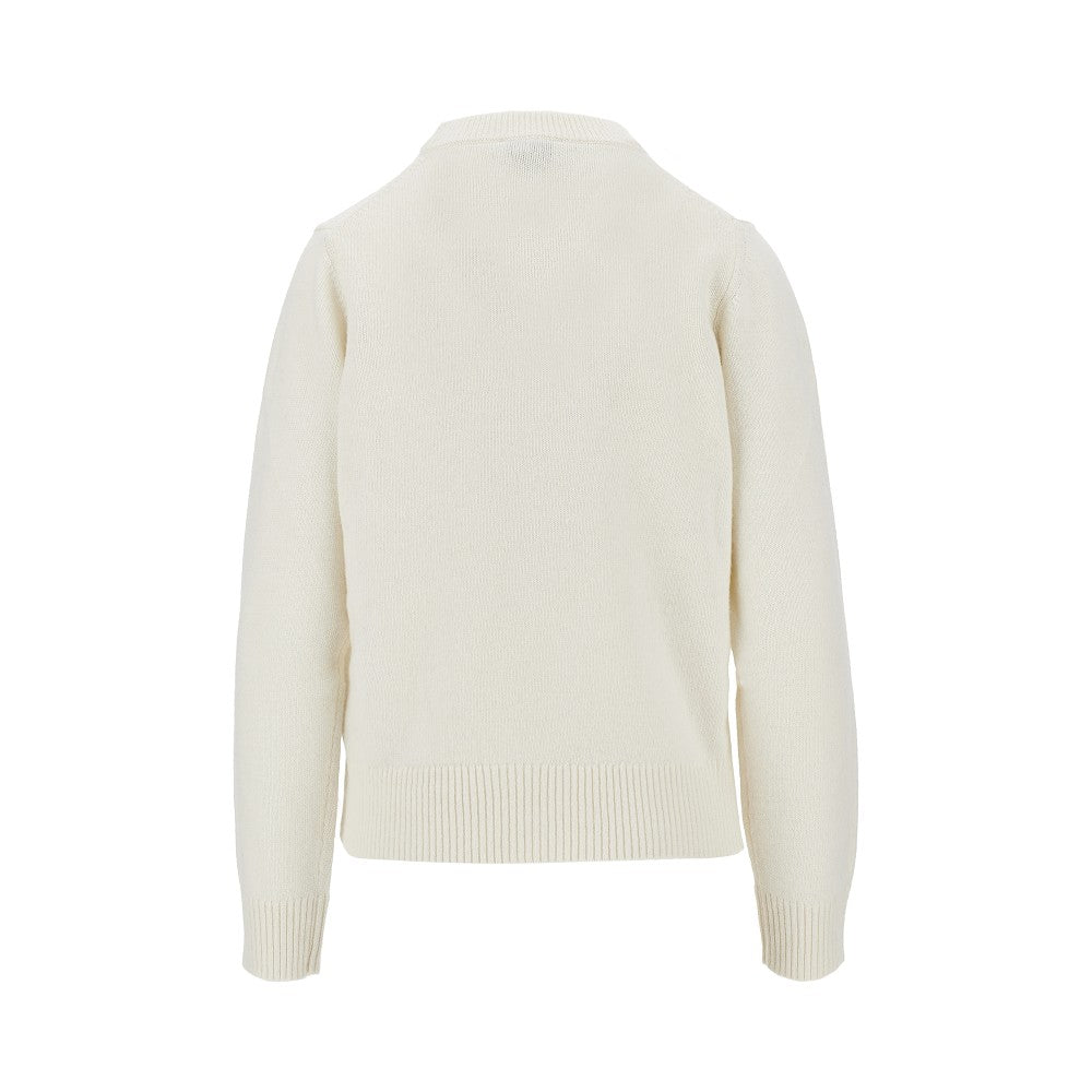 Ganni Women 'Mushroom Teddy' Wool-Blend Sweater