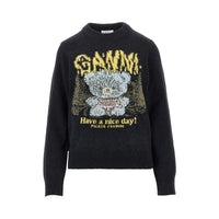 Ganni Women 'Forest Teddy' Wool-Blend Sweater