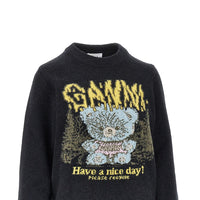 Ganni Women 'Forest Teddy' Wool-Blend Sweater