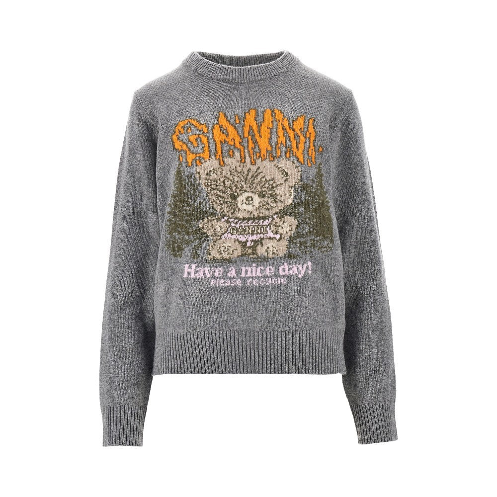 GANNI Ganni Women 'Forest Teddy' Wool-Blend Sweater