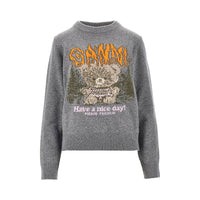 GANNI Ganni Women 'Forest Teddy' Wool-Blend Sweater