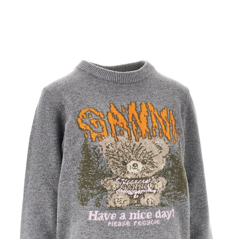 GANNI Ganni Women 'Forest Teddy' Wool-Blend Sweater