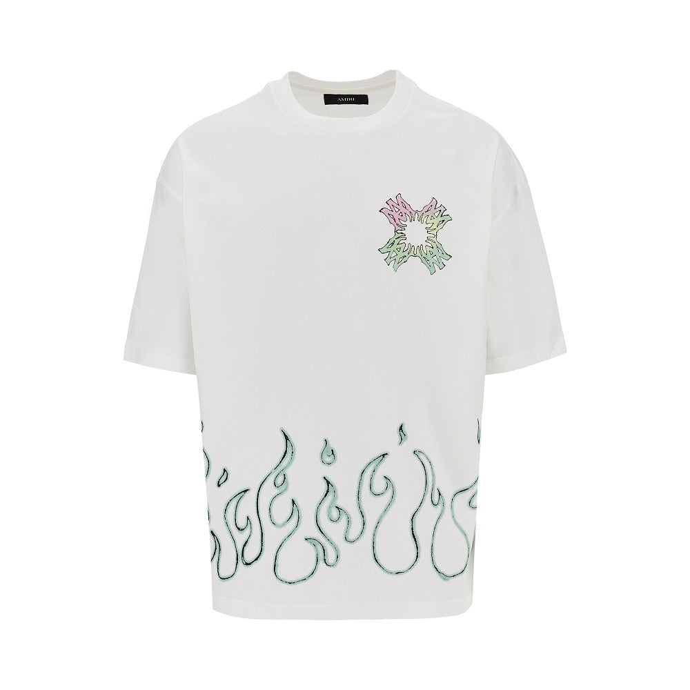 AMIRI Amiri Men Ma Quad Flames Oversized T-Shirt
