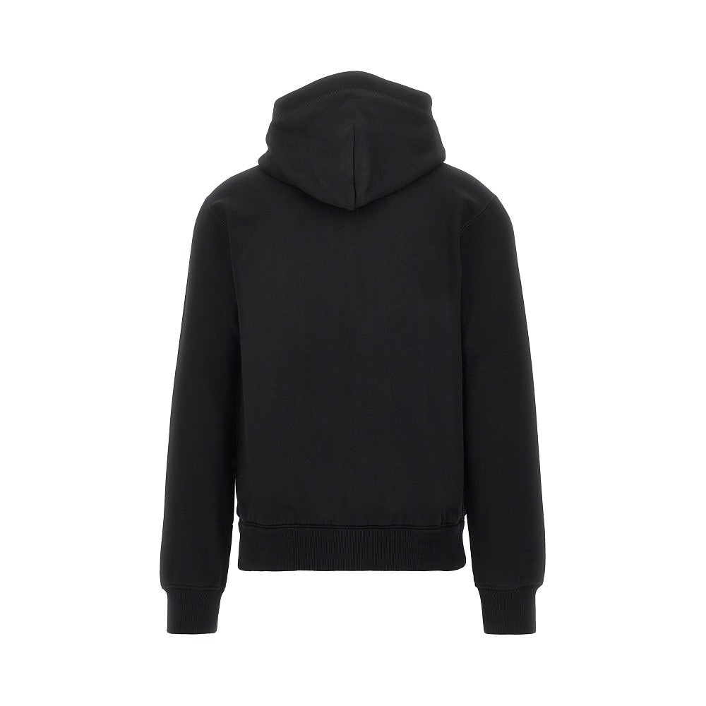 Dolce&Gabbana Men Full-Zip Hoodie With Logo Plate
