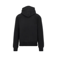 Dolce&Gabbana Men Full-Zip Hoodie With Logo Plate