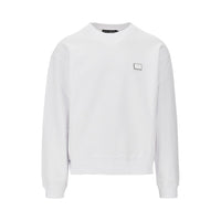 Dolce&Gabbana Men Logo Plate Crewneck Sweatshirt