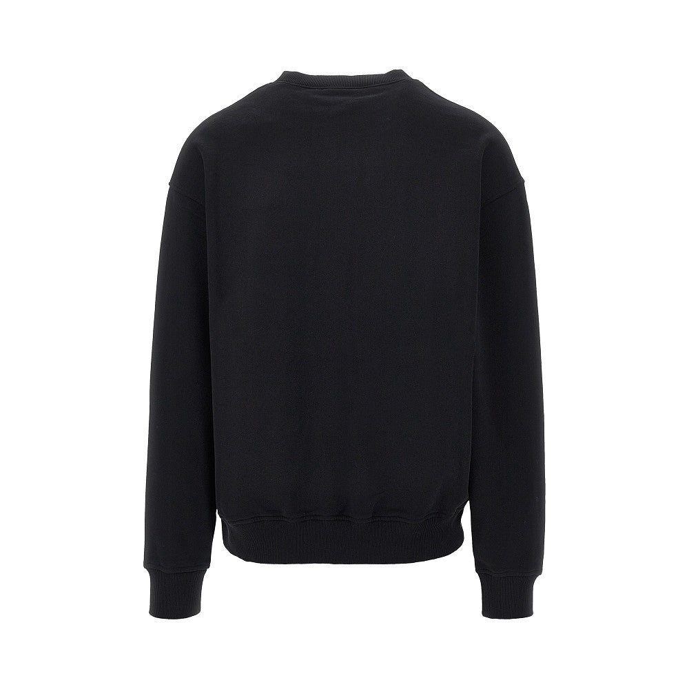 Palm Angels Men Neck Logo Print Crewneck Sweatshirt