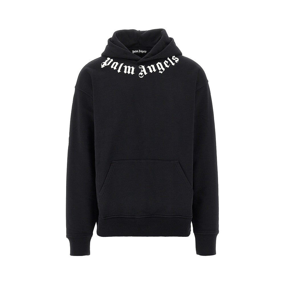 Palm Angels Men Logo Print Hoodie