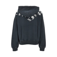 PALM ANGELS Palm Angels Men Logo Print Loose Fit Full-Zip Hoodie
