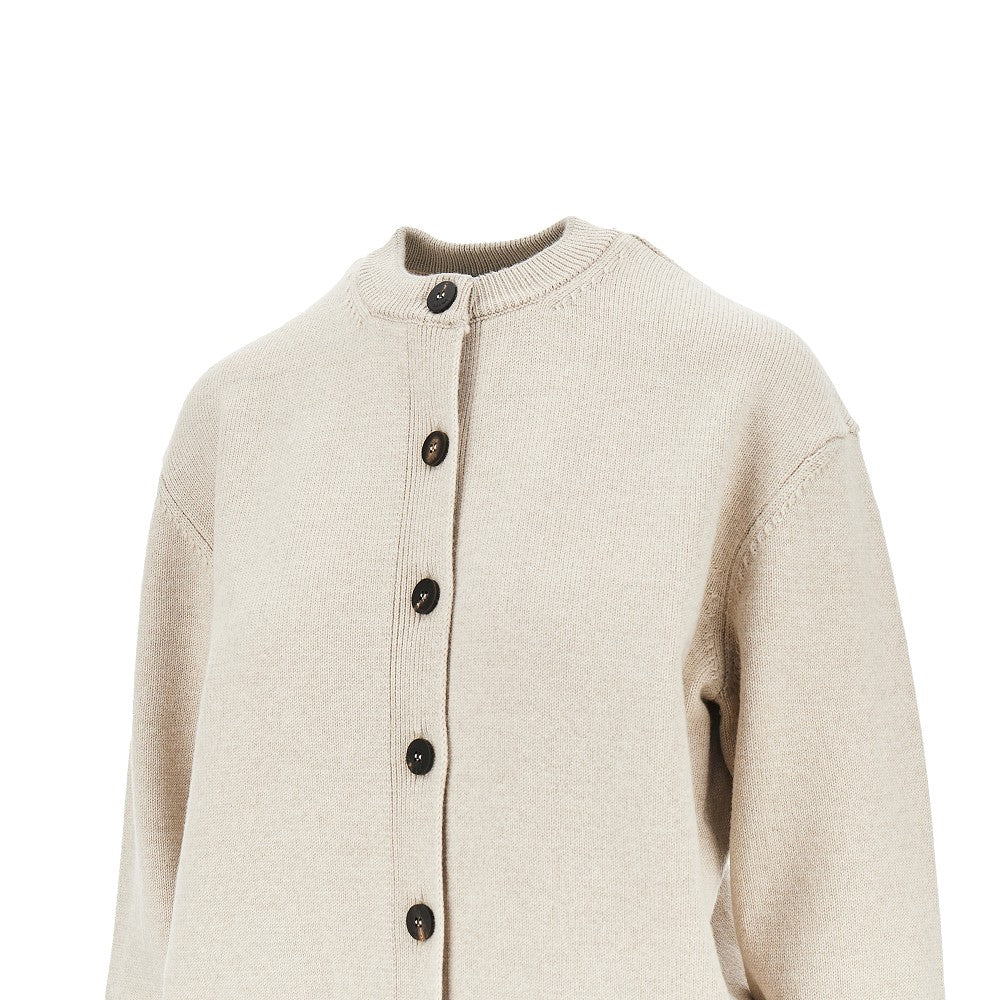 Jacquemus Women Logo Intarsia Merino Wool Cardigan