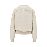 Jacquemus Women Logo Intarsia Merino Wool Cardigan