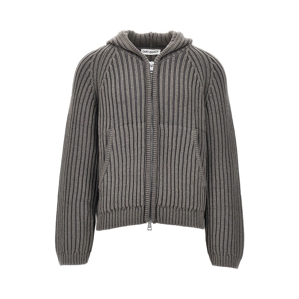 OUR LEGACY Our Legacy Men 'Level' Full-Zip Hooded Cardigan