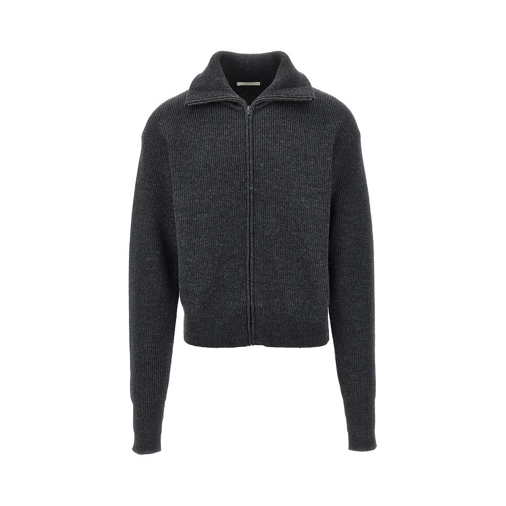 Lemaire Men Virgin Wool Full-Zip Cardigan