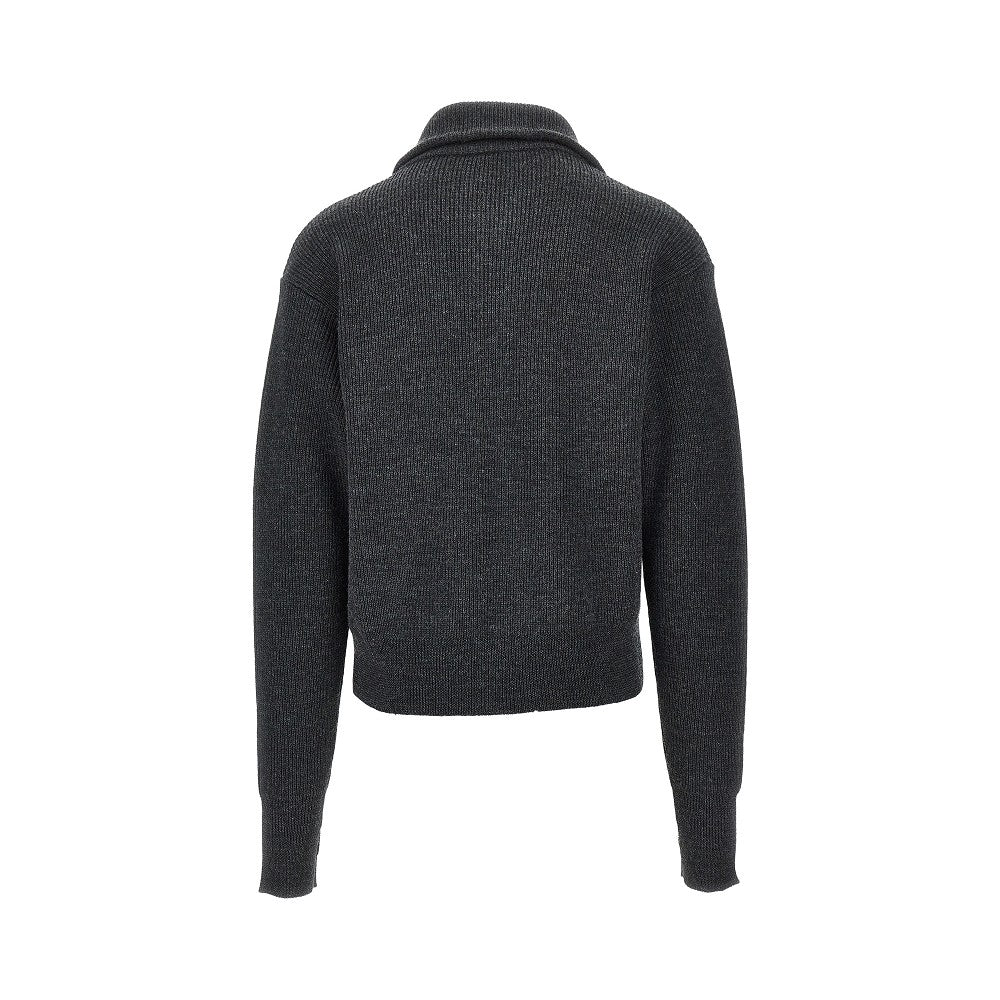Lemaire Men Virgin Wool Full-Zip Cardigan