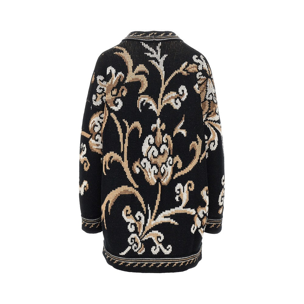 Etro Women Jacquard Wool Cardigan